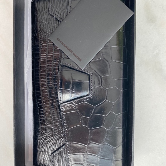 Alexander Wang Croc embossed clutch - Picture 5 of 5